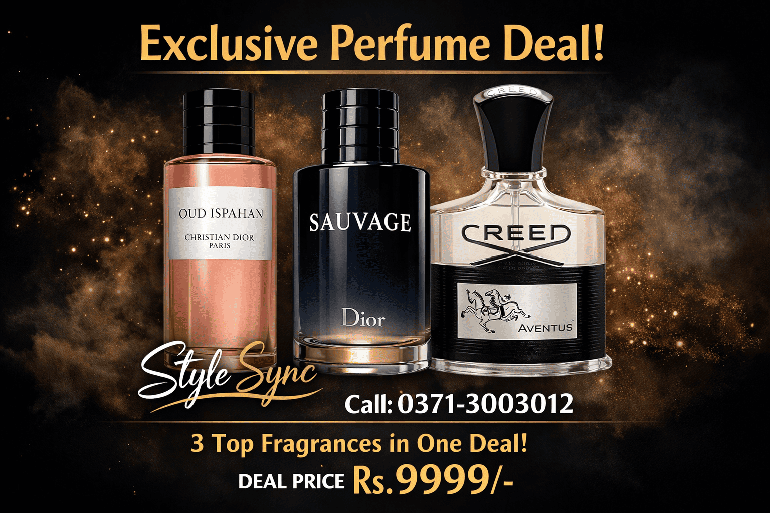 Luxury Perfume Deal in Pakistan – 3 Designer Fragrances Bundle