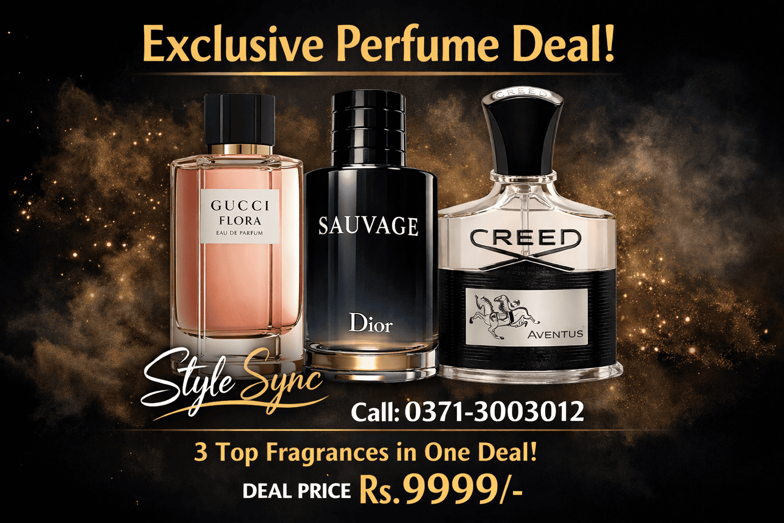 Luxury Perfume Deal in Pakistan – 3 Designer Fragrances Bundle